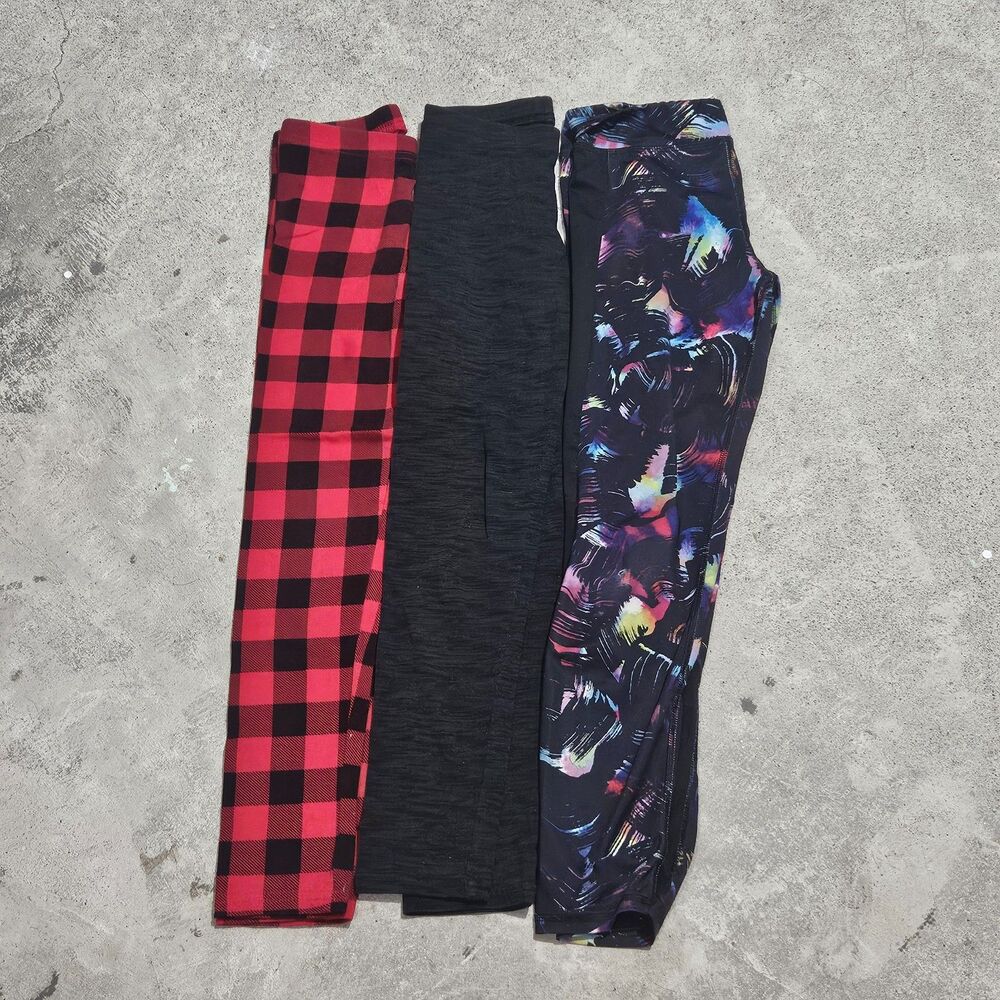 Girl's Lot of 3 Leggings, Size 8, Good Condition